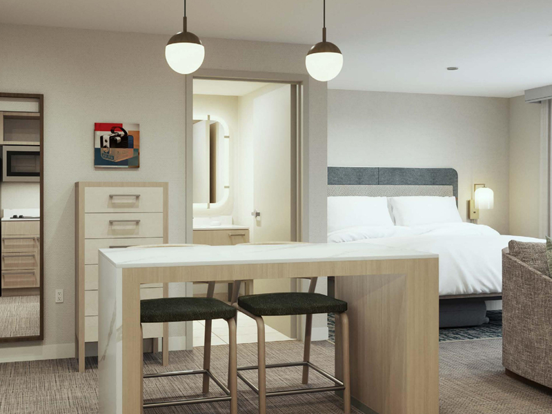 Juego de dormitorio de muebles de hotel moderno Homewood Suites